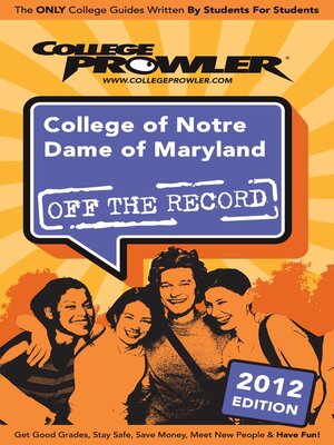 cover image of College of Notre Dame of Maryland 2012